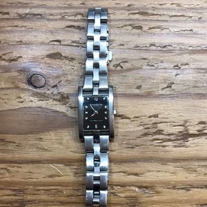 Kenneth Cole Retro Black With Stainless Steel Band